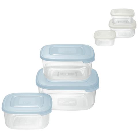 Contenitore Quadro In Plastica Set 'frigo Box' Nuvola - Foto 1