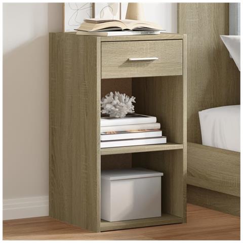 Comodini 2 Pz Rovere Sonoma 35x34x65 Cm In Legno Multistrato - Foto 1