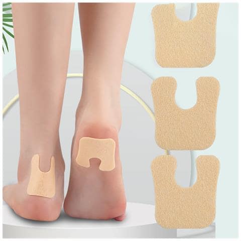 Adesivi Per Talloni In Feltro A Forma Di U Per Calli: Riducono Il Dolore Al Piede E Al Tallone, 10 Confezioni - Foto 4