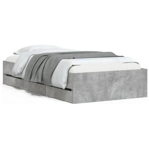 Giroletto Cassetti Grigio Cemento 75x190 Cm Legno Multistrato - Foto 2