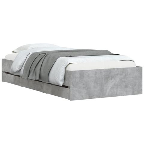 Giroletto Cassetti Grigio Cemento 75x190 Cm Legno Multistrato - Foto 3