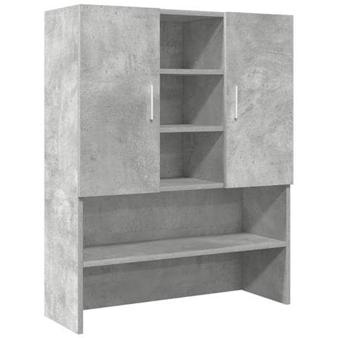 Mobile Per Lavatrice Grigio Cemento 70,5x25,5x90 Cm - Foto 2