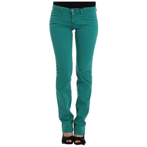 Jeans Verdi A Gamba Dritta - W26 - Foto 1