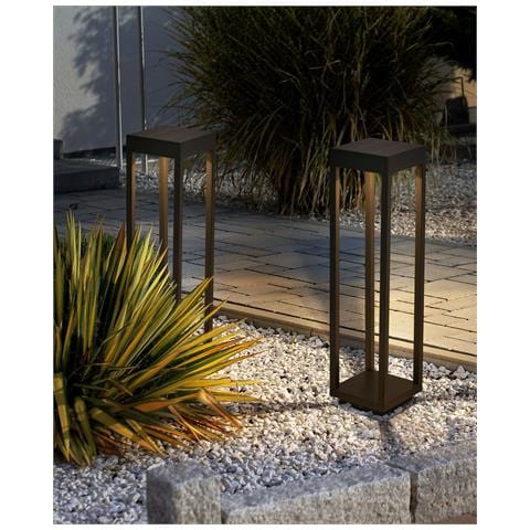 Lampione Solare Da Giardino A Led Selway Nero - Foto 1