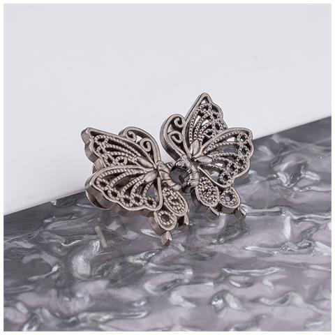Fibbia Per Cintura Con Farfalla Vuota Per Jeans (5 Paia) Silvergrey - Foto 1