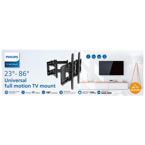 SQM9640/00 Supporto TV a parete 2,18 m (86") Nero - Foto 2