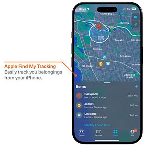 Tracciatore Di Oggetti Traveltag Voyager Bluetooth Slim Apple Find My, Nero - Foto 6