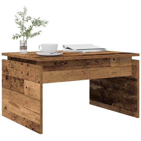 Tavolino Da Salotto Legno Antico 68x50x38 Cm In Truciolato - Foto 3