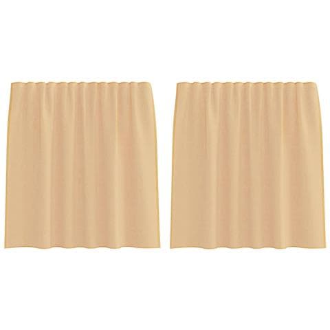 Tende In Voile Con Tasche Per Aste 2 Pz Sabbia - Foto 1