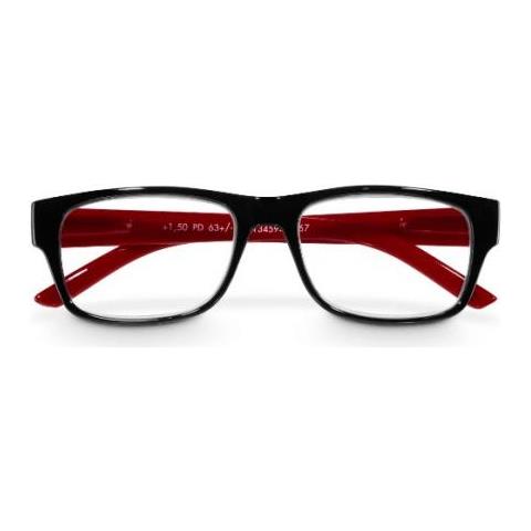 00096217 Occhiali Di Moda Unisex Rettangolo Montatura Piena Nero - Foto 1