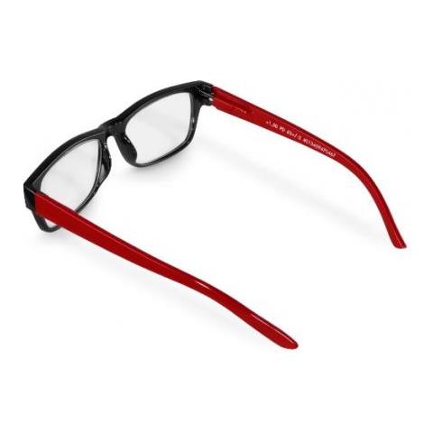 00096217 Occhiali Di Moda Unisex Rettangolo Montatura Piena Nero - Foto 3