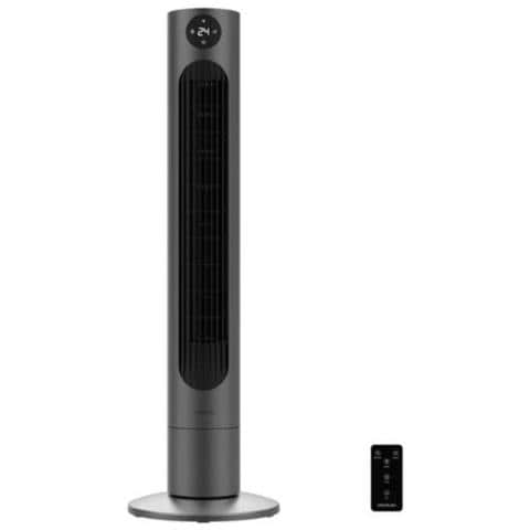 Ventilatore a Torre EnergySilence 800 Skyline Smart Light Potenza 60W Display LED con Telecomando 3 Velocità Nero - Foto 1