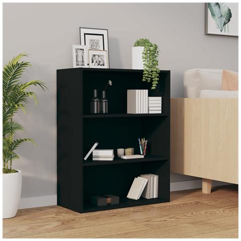 Lusso Casadino -  Armadietto Pensile A Parete Nero 69,5x32,5x90 Cm - Foto 2