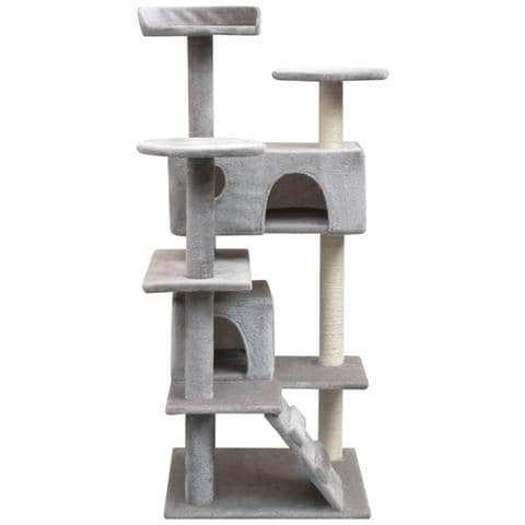 Lusso Casadino -  Albero Per Gatti Con Tiragraffi In Sisal 125 Cm Grigio - Foto 1