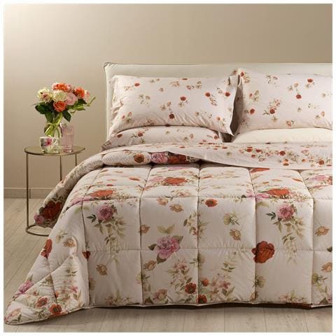 Trapunta Matrimoniale Rosabella In Cotone Colore Neutro Misura Matrimoniale - Foto 1