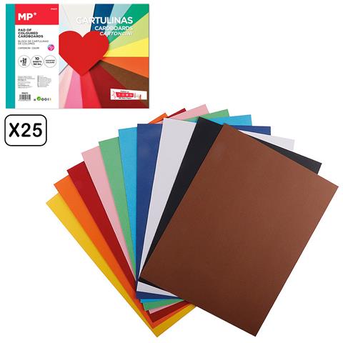 25 Packs Di Blocco In Carta Colorata 10 Fogli 180 G - Foto 1