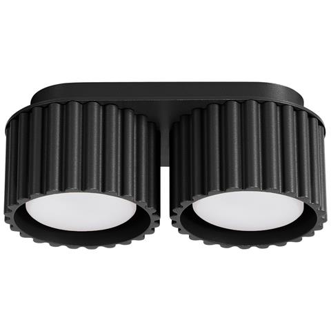 Lampada A Soffitto Aura 2 Nero Gx53 Sl. 1788 - Minimalist Lampada A Soffitto Nero 8x21x10 Cm - Foto 1