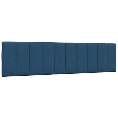 Cuscino Testiera Blu 200 cm in Tessuto - Foto 1