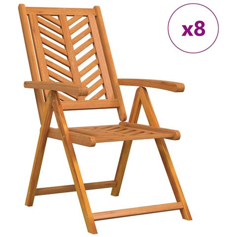 Poltrona Reclinabile 8 pcs Marrone 57 x 71 x 90cm legno - Foto 1