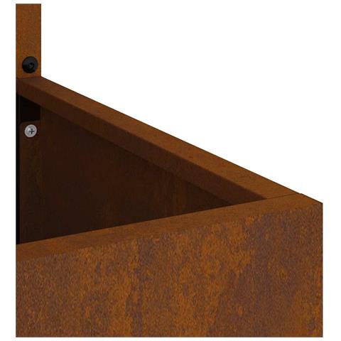 Schermo per privacy in giardino Floreale Ruggine 32 x 140 cm - Foto 9