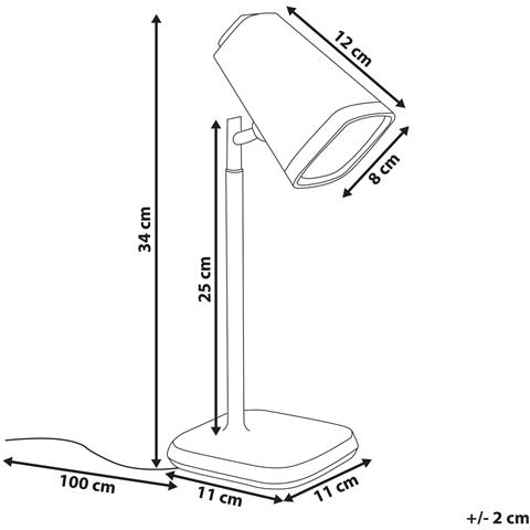 Lampada Da Scrivania A Led Musca Con Dimmer Bianco - Foto 4