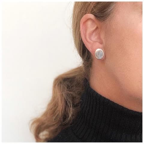 Ciondolo In Argento ""unique Silver"" Bottone Ovale Argento 925 - Foto 2