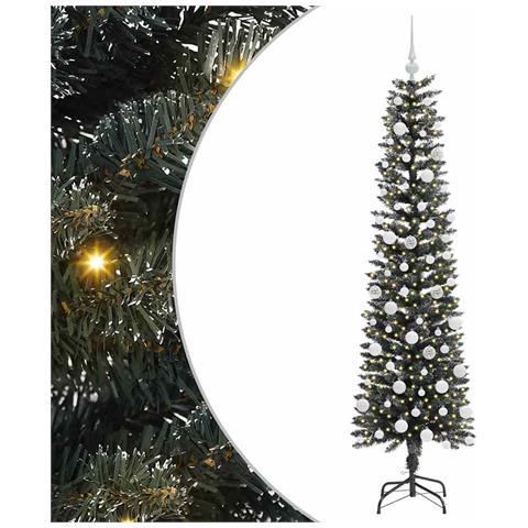 Albero di Natale artificiale con 300 LED Verde 180 cm - Foto 1