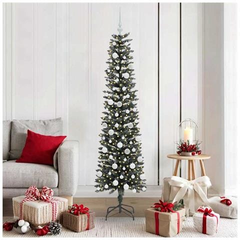 Albero di Natale artificiale con 300 LED Verde 180 cm - Foto 2