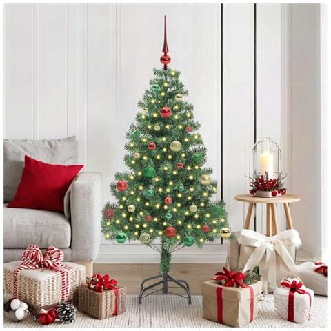 Albero di Natale con 150 LED con supporto Verde 150 cm PVC - Foto 2