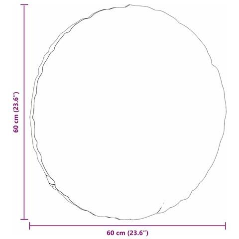 Cuscini per Seduta 2 pcs Rosso Vino Ø60 x 21 cm Tessuto - Foto 9