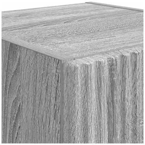 Mobile TV da parete Grigio Sonoma 30 x 31 x 80 cm - Foto 9