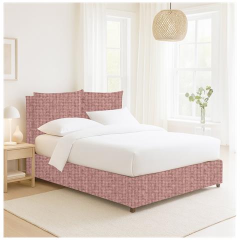 Davoli - Letto Matrimoniale Sfoderabile, Rosa - Foto 2