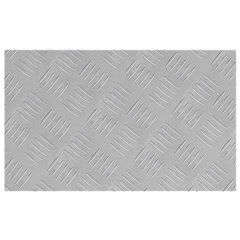 Dischi Quadrati 4 pcs Argento 50 x 30 cm Alluminio - Foto 3