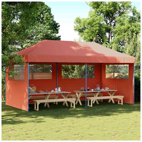 Tenda Party Terracotta 292 x 580 x 315 cm Tessuto Oxford - Foto 2