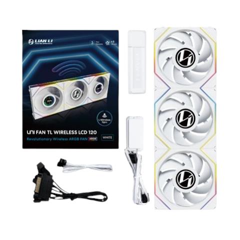 12TLLCD1W3W sistema di raffreddamento per computer Case per computer Ventilatore 12 cm Bianco - Foto 1