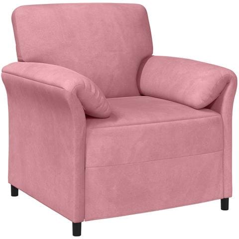 Divano 1 posto Rosa 88 x 83 x 95 cm Velluto - Foto 1