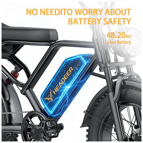 Moto Elettrica Motore 750w Picco 1000w Velocità Max 50km /h Batteria 48v 20ah Doppio Ammortizzatore - Foto 7