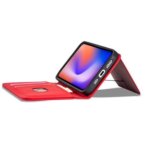Portafoglio Magnetico Per Carte Iphone 12 Pro Custodia Portacarte Rossa - Foto 1