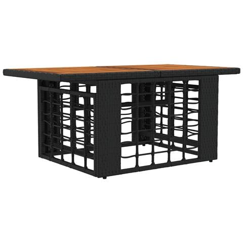 Set Divano da Giardino 6 pz Nero e Grigio scuro polyrattan - Foto 2