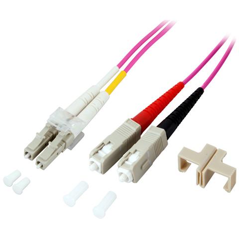 ILWL D5-SCLC-100 / OM4 - Cavo Fibra Ottica SC / LC 50/125 Multimodale 10 m OM4 - Foto 2
