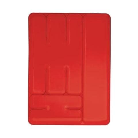 Portaposate 6 posti in plastica colore rosso - Foto 1