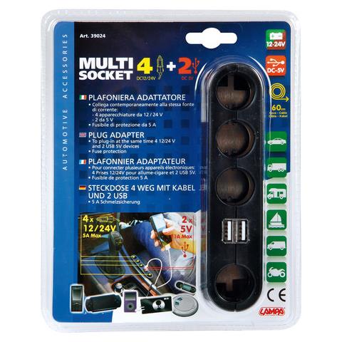 Presa Multi-socket 12/24v 4+2 - Foto 2