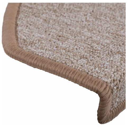 Tappetini Per Scale 15 Pz Marrone Chiaro 65x24x4 Cm - Foto 8