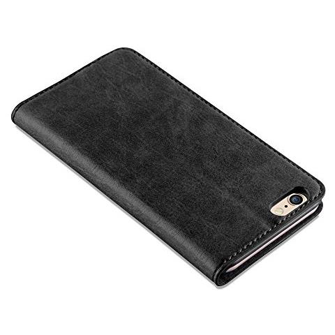 Cadorabo Custodia Compatibile Con Apple Iphone 6 / Iphone 6s In Nero Di Notte - Coperchio Protettiva Con Chiusura Magnetica, Funzione Stand E Tasca Per Le Carte - Foto 2