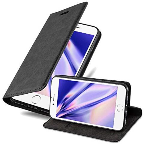 Cadorabo Custodia Compatibile Con Apple Iphone 6 / Iphone 6s In Nero Di Notte - Coperchio Protettiva Con Chiusura Magnetica, Funzione Stand E Tasca Per Le Carte - Foto 1