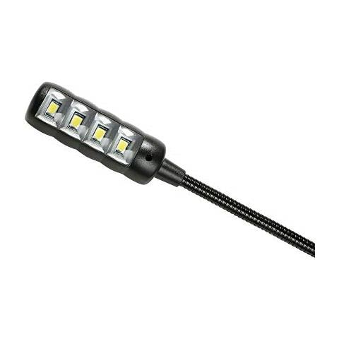 Sled1 ultra Lampada Angolato Xlr3 a Adam Hall Sled 3 poli Xlr Collo Di Cigno Con 4 cob Led Nero - Foto 2