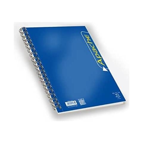 Blocco Spiralato Apache Quadretti 4m - A4 140 Fogli Assortiti - 02138064m - Foto 1