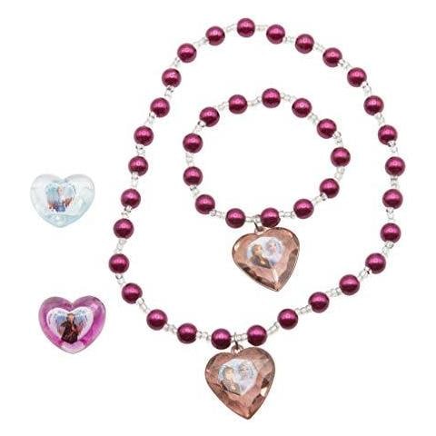 Disney Congelata 19391 Ii Insieme Dei Monili Ii-19391 Bracciale Collana E 2 Anelli Multicolore - Foto 2