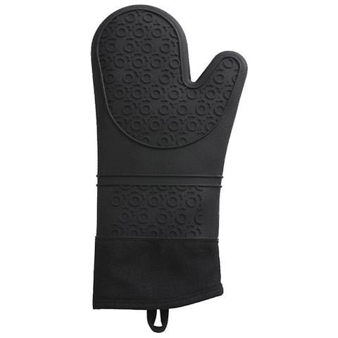 INLAW Miett Di Silicone Professionale Extra Lungo Guanti Da Forno Resistenti Al Calore (nero)