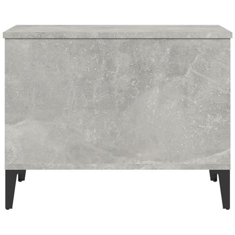 Tavolino Salotto Grigio Cemento 60x44,5x45 Cm Legno Multistrato - Foto 2